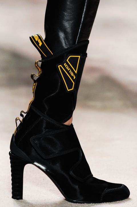Black boots by Fendi in Milan Fashion Week