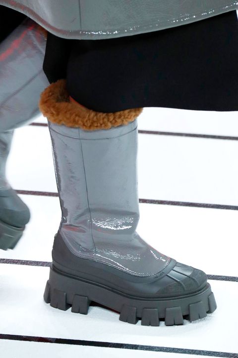 Snow silver boot by Prada | Botas grises de nieve de Prada