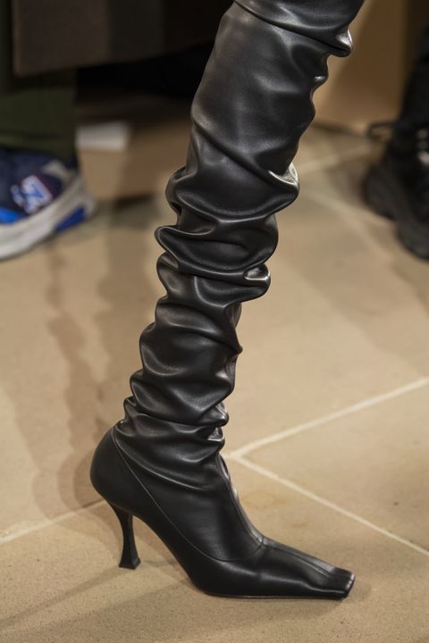 Stiletto boots in black leather by Proenza Shoulder / Botas con stiletto en piel negra de Proenza Shoulder