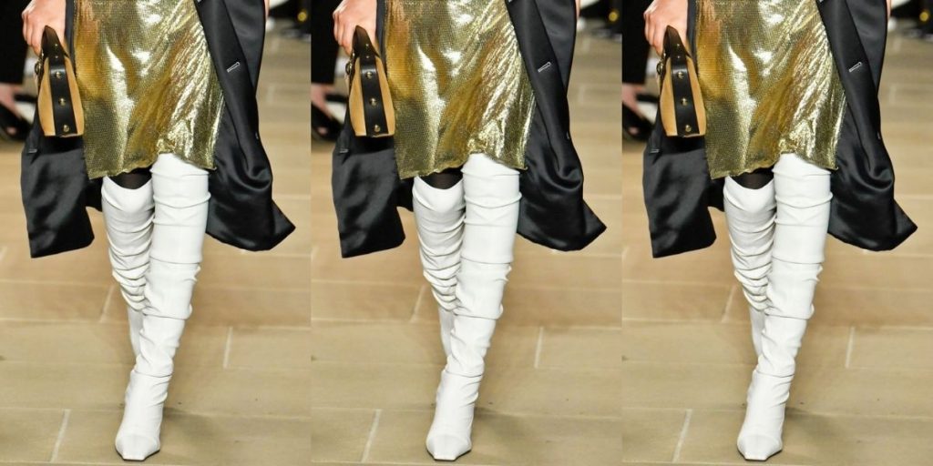 Botas New York Fashion week / White boots with stilettos