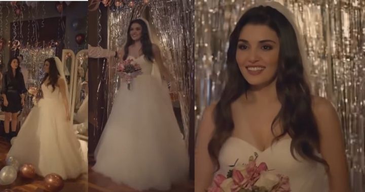 Eda Yildiz Wedding Dress. Sen Cal Kapimi. Love is in the Air. Eda Yildiz Outfit. Wedding Dress.