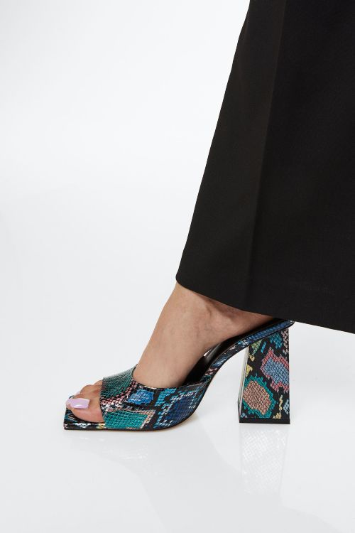 H&M's multicolored mules. Slip-on Sandals