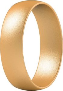ThunderFit Gold Silicone Band Rings